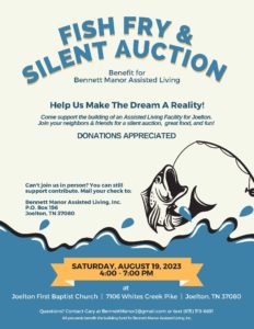 Fish Fry and Silent Auction Benefit August 19, 2023